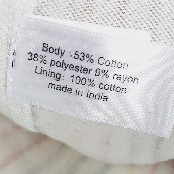 NWT LANE BRYANT White Multi Striped Button-Front Lined Cami Top Size 22 - Picture 8 of 13